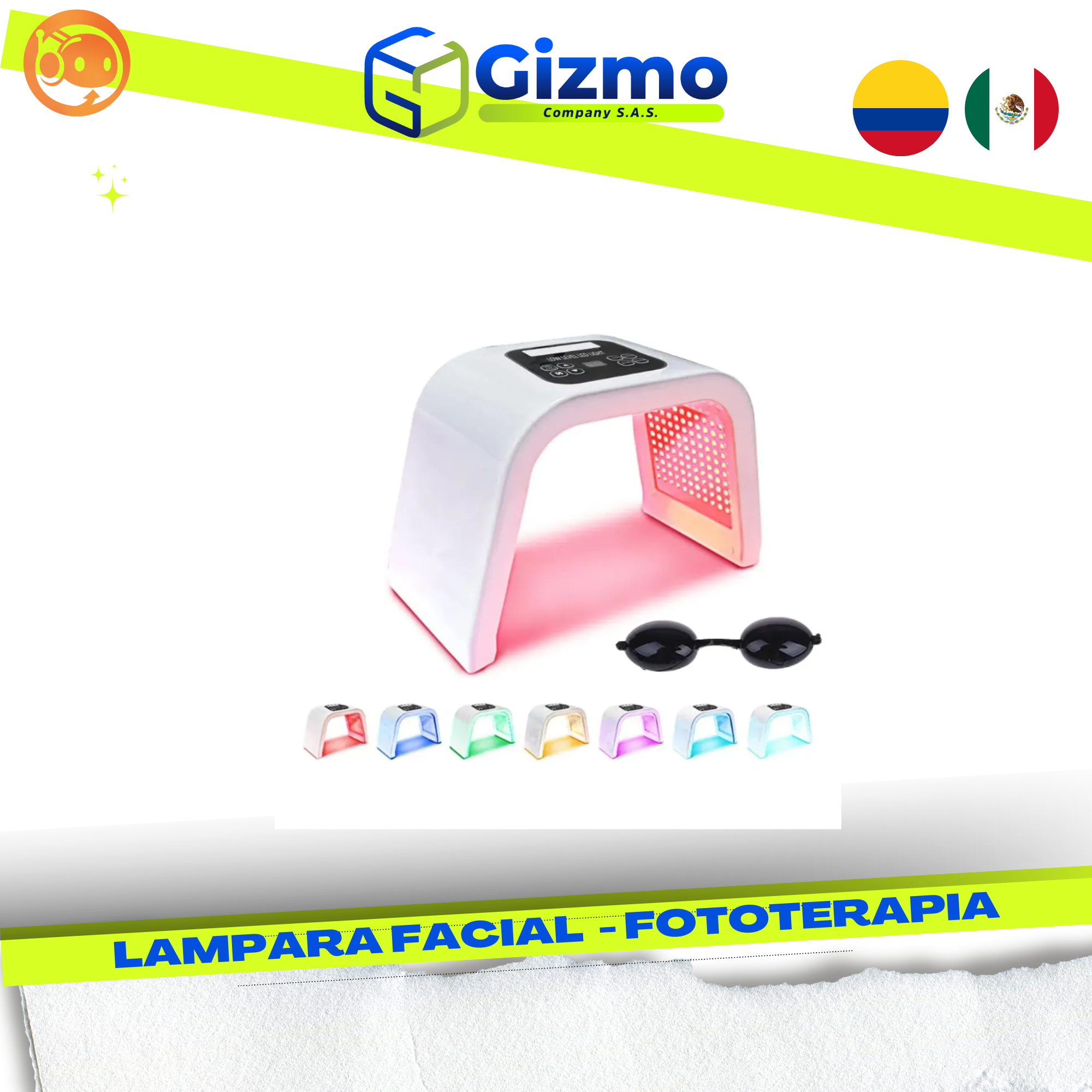 Lampara facial- fototerapia 💡